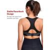 imageYvette Sports Bras for Women High Impact Support Racerback Sports Bra Plus Size No Underwire for Running WorkoutDark Grey