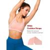 imageYvette Sports Bras for Women High Impact Support Racerback Sports Bra Plus Size No Underwire for Running WorkoutPink