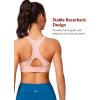 imageYvette Sports Bras for Women High Impact Support Racerback Sports Bra Plus Size No Underwire for Running WorkoutPink