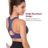 imageYvette Sports Bras for Women High Impact Support Racerback Sports Bra Plus Size No Underwire for Running WorkoutPurple