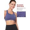imageYvette Sports Bras for Women High Impact Support Racerback Sports Bra Plus Size No Underwire for Running WorkoutPurple