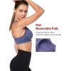 imageYvette Sports Bras for Women High Impact Support Racerback Sports Bra Plus Size No Underwire for Running WorkoutPurple
