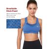 imageYvette Sports Bras for Women High Impact Support Racerback Sports Bra Plus Size No Underwire for Running WorkoutSea Blue