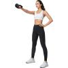 imageYvette Sports Bras for Women High Impact Support Racerback Sports Bra Plus Size No Underwire for Running WorkoutWhite