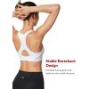 imageYvette Sports Bras for Women High Impact Support Racerback Sports Bra Plus Size No Underwire for Running WorkoutWhite