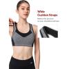 imageYvette Sports Bras for Women High Impact Support Racerback Sports Bra Plus Size No Underwire for Running WorkoutYvette Grey