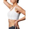 imageYvette Sports Bras for Women Lightweight Series Yoga Bras Soft U Back Workout Tops with Detachable PadsWhite