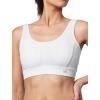 imageYvette Sports Bras for Women Lightweight Series Yoga Bras Soft U Back Workout Tops with Detachable PadsWhite