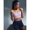 imageYvette Yoga Bras Carving Series Racerback Sports Bras for Women Breathable and Soft Low Impact Workout TopsPurple