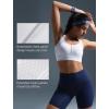 imageYvette Yoga Bras Carving Series Racerback Sports Bras for Women Breathable and Soft Low Impact Workout TopsWhite