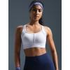 imageYvette Yoga Bras Carving Series Racerback Sports Bras for Women Breathable and Soft Low Impact Workout TopsWhite