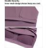 imageYvette Yoga Bras for Women Longline Sports Bra Racerback Workout Tops with Removable PadsPurple