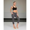 imageYvette Yoga Sports Bras for Women Light Support Sexy Criss Cross Back Bra with Removable PadBlack