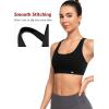 imageYvette Yoga Sports Bras for Women Light Support Sexy Criss Cross Back Bra with Removable PadBlack