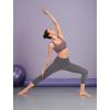 imageYvette Yoga Sports Bras for Women Light Support Sexy Criss Cross Back Bra with Removable PadPurple