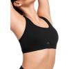 imageYvette Yoga Sports Bras for Women Low Impact Paded Racerback Bra with Removable PadsBlack