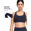 imageYvette Yoga Sports Bras for Women Low Impact Paded Racerback Bra with Removable PadsNavy