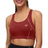 imageYvette Sports Bras for Women High Impact Support Racerback Sports Bra Plus Size No Underwire for Running WorkoutBurgundy
