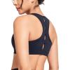 imageYvette Yoga Sports Bras for Women Low Impact Paded Racerback Bra with Removable PadsNavy