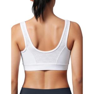 imageYvette Sports Bras for Women Lightweight Series Yoga Bras Soft U Back Workout Tops with Detachable PadsWhite