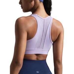 imageYvette Yoga Bras Carving Series Racerback Sports Bras for Women Breathable and Soft Low Impact Workout TopsPurple