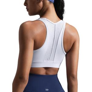 imageYvette Yoga Bras Carving Series Racerback Sports Bras for Women Breathable and Soft Low Impact Workout TopsWhite