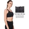 imageYvette Adjustable Sports Bras for Women High Impact  Zip Front Sports Bra Plus Size Wireless for Running WorkoutBlack