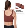 imageYvette Adjustable Sports Bras for Women High Impact  Zip Front Sports Bra Plus Size Wireless for Running WorkoutBrick Red