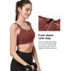 imageYvette Adjustable Sports Bras for Women High Impact  Zip Front Sports Bra Plus Size Wireless for Running WorkoutBrick Red