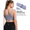 imageYvette Adjustable Sports Bras for Women High Impact  Zip Front Sports Bra Plus Size Wireless for Running WorkoutLight Purple