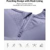 imageYvette Adjustable Sports Bras for Women High Impact  Zip Front Sports Bra Plus Size Wireless for Running WorkoutLight Purple