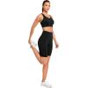 imageYvette Adjustable Sports Bras for Women High Impact Front Zip Mesh Supportive Bras for Large Bust Plus SizeBlack