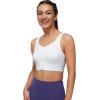 imageYvette Adjustable Sports Bras for Women High Impact Front Zip Mesh Supportive Bras for Large Bust Plus SizeWhite