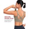 imageYvette Adjustable Zip Front Sports Bras for Women High Support Impact Criss Cross Running Bra for Large BreastsGrey