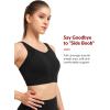 imageYvette Adjustable Zip Front Sports Bras for Women High Support Impact Large Bust Supportive Sports Bra for RunningBlack