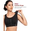 imageYvette Front Closure Sports Bras for Women High Impact Large Breasts Racerback Running Sports Bra High Support