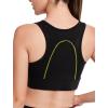 imageYvette Front Closure Sports Bras for Women High Support Large Bust Racerback Molded Cup Sports Bra Plus SizeBlack