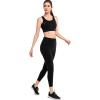 imageYvette Front Closure Sports Bras for Women High Support Large Bust Racerback Molded Cup Sports Bra Plus SizeBlack