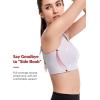 imageYvette Front Closure Sports Bras for Women High Support Large Bust Racerback Molded Cup Sports Bra Plus SizePurple