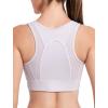 imageYvette Front Closure Sports Bras for Women High Support Large Bust Racerback Molded Cup Sports Bra Plus SizePurple