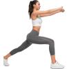 imageYvette Front Closure Sports Bras for Women High Support Large Bust Supportive Racerback Sports Bra for RunningWhite
