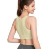 imageYvette Front Closure Sports Bras for Women High Support Large Bust Supportive Racerback Sports Bra for RunningYellow