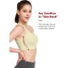 imageYvette Front Closure Sports Bras for Women High Support Large Bust Supportive Racerback Sports Bra for RunningYellow