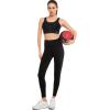 imageYvette Front Closure Supportive Sports Bras for Women High Impact Plus Size Sports Bra Full Support Running WorkoutBlack
