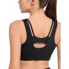 imageYvette Front Closure Supportive Sports Bras for Women High Impact Plus Size Sports Bra Full Support Running WorkoutBlack