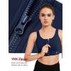 imageYvette Front Closure Supportive Sports Bras for Women High Impact Plus Size Sports Bra Full Support Running WorkoutBlue