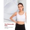 imageYvette Front Closure Supportive Sports Bras for Women High Impact Plus Size Sports Bra Full Support Running WorkoutWhite