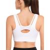 imageYvette Front Closure Supportive Sports Bras for Women High Impact Plus Size Sports Bra Full Support Running WorkoutWhite
