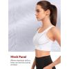 imageYvette Front Closure Supportive Sports Bras for Women High Impact Plus Size Sports Bra Full Support Running WorkoutWhite