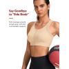 imageYvette Front Zip Sports Bras for Women High Impact Mesh Racerback Full Support Sports Bra Plus Size for RunningPink